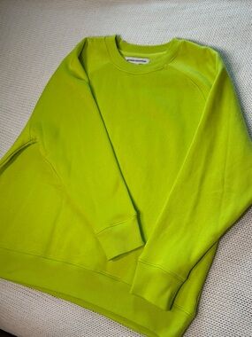 Amazon Essentials Neon Green Pullover Sweatshirt